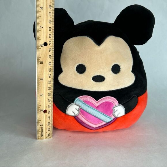 Squishmallows Disney 8” Mickey Mouse Plush Heart Love Birthday Valentine - Picture 6 of 7